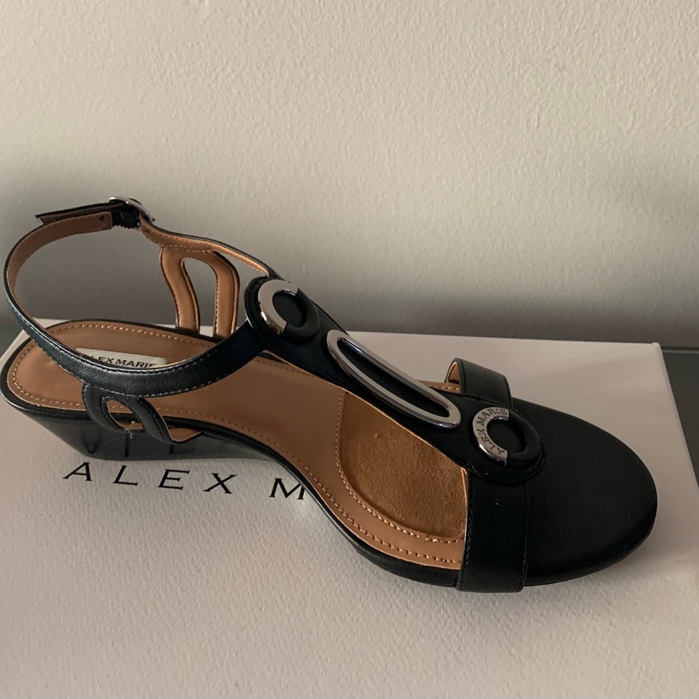Brand New ALEX MARIE Leather Wedge sandals